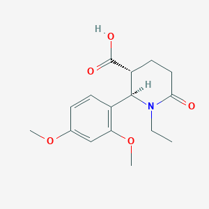 (2R,3R)-2-(2,4-dimethoxyphenyl)-1-ethyl-6-oxopiperidine-3-carboxylic acid