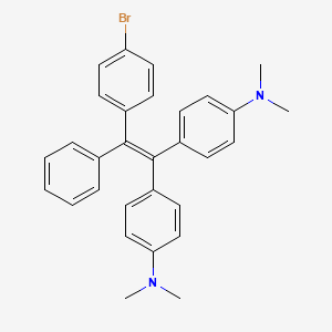 molecular formula C30H29BrN2 B3079609 4,4'-(2-(4-Bromophenyl)-2-phenylethene-1,1-diyl)bis(N,N-dimethylaniline) CAS No. 1071547-23-3