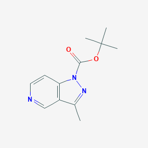 molecular formula C12H15N3O2 B3079646 叔丁基 3-甲基-1H-吡唑并[4,3-c]吡啶-1-羧酸酯 CAS No. 1072249-83-2