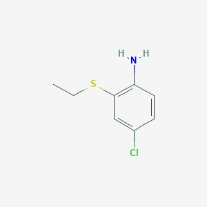 molecular formula C8H10ClNS B3079656 4-氯-2-(乙硫基)苯胺 CAS No. 107254-78-4