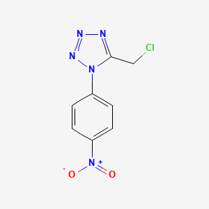molecular formula C8H6ClN5O2 B3079668 5-Chloromethyl-1-(4-nitro-phenyl)-1H-tetrazole CAS No. 107269-72-7