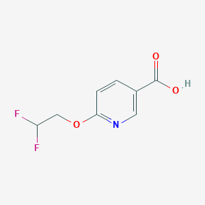 molecular formula C8H7F2NO3 B3079688 6-(2,2-二氟乙氧基)吡啶-3-羧酸 CAS No. 1072855-41-4