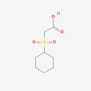 molecular formula C8H14O4S B3079728 Cyclohexanesulfonyl-acetic acid CAS No. 107347-86-4