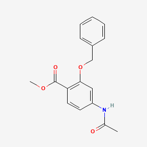 molecular formula C17H17NO4 B3079736 Methyl 2-(benzyloxy)-4-acetamidobenzoate CAS No. 107351-59-7