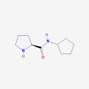 molecular formula C10H18N2O B3079741 (2S)-N-cyclopentylpyrrolidine-2-carboxamide CAS No. 1073555-79-9