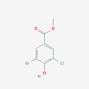 molecular formula C8H6BrClO3 B3079748 3-溴-5-氯-4-羟基苯甲酸甲酯 CAS No. 107356-01-4