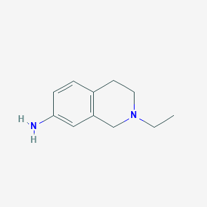 molecular formula C11H16N2 B3079758 7-Amino-2-ethyl-1,2,3,4-tetrahydroisoquinoline CAS No. 107393-74-8