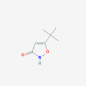 molecular formula C7H11NO2 B3079771 3-Hydroxy-5-tert-butylisoxazole CAS No. 107403-12-3