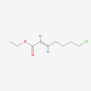 molecular formula C9H15ClO2 B3079774 Ethyl 7-chlorohept-2-enoate CAS No. 107408-35-5
