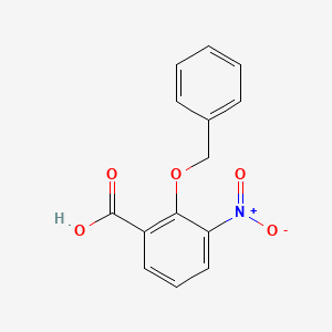 molecular formula C14H11NO5 B3079806 2-苄氧基-3-硝基苯甲酸 CAS No. 107558-95-2