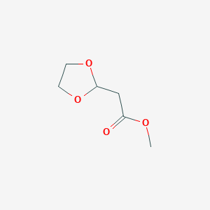 molecular formula C6H10O4 B3079825 Methyl 2-(1,3-dioxolan-2-yl)acetate CAS No. 107599-68-8