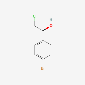 molecular formula C8H8BrClO B3079859 (1S)-1-(4-bromophenyl)-2-chloroethanol CAS No. 1076233-87-8