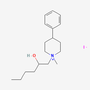 molecular formula C18H30INO B3079933 1-(2-羟基己基)-1-甲基-4-苯基哌啶鎓碘 CAS No. 1078611-26-3