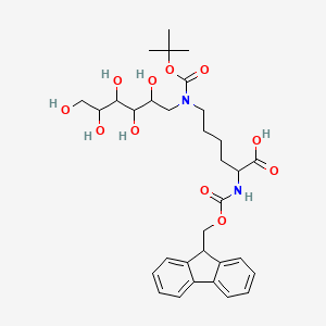 6-[Tert-butoxycarbonyl-(2,3,4,5,6-pentahydroxy-hexyl)-amino]-2-(9H-fluoren-9-ylmethoxycarbonylamino)-hexanoic acid