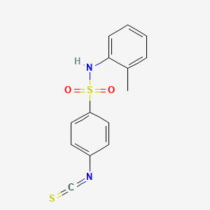 molecular formula C14H12N2O2S2 B3079962 4-isothiocyanato-N-(2-methylphenyl)benzenesulfonamide CAS No. 107920-20-7