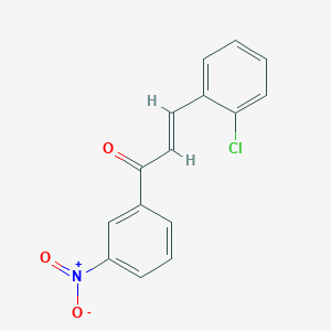 molecular formula C15H10ClNO3 B3079971 (2E)-3-(2-chlorophenyl)-1-(3-nitrophenyl)prop-2-en-1-one CAS No. 107943-21-5