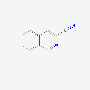 molecular formula C11H8N2 B3079974 1-Methylisoquinoline-3-carbonitrile CAS No. 1079651-22-1