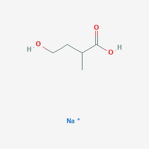 molecular formula C5H10NaO3 B3080008 Sodium 4-hydroxy-2-methylbutanoate CAS No. 107975-82-6