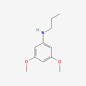 molecular formula C11H17NO2 B3080041 (3,5-Dimethoxyphenyl)propylamine CAS No. 108103-32-8