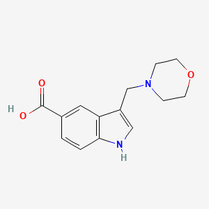 molecular formula C14H16N2O3 B3080055 3-(morpholin-4-ylmethyl)-1H-indole-5-carboxylic acid CAS No. 1081126-35-3