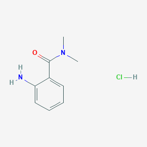 molecular formula C9H13ClN2O B3080088 2-amino-N,N-dimethylbenzamide hydrochloride CAS No. 1081834-96-9