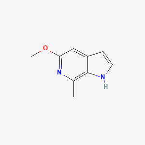 molecular formula C9H10N2O B3080099 5-methoxy-7-methyl-1H-pyrrolo[2,3-c]pyridine CAS No. 1082042-21-4