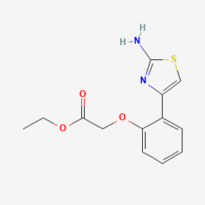 Ethyl 2-(2-(2-aminothiazol-4-yl)phenoxy)acetate