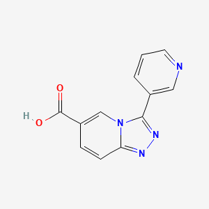 molecular formula C12H8N4O2 B3080128 3-(Pyridin-3-yl)-[1,2,4]triazolo[4,3-a]pyridine-6-carboxylic acid CAS No. 1082166-27-5