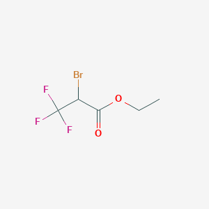 molecular formula C5H6BrF3O2 B3080144 Ethyl 2-bromo-3,3,3-trifluoropropanoate CAS No. 108221-68-7