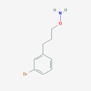 molecular formula C9H12BrNO B3080147 O-[3-(3-bromophenyl)propyl]hydroxylamine CAS No. 1082247-34-4