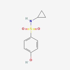 molecular formula C9H11NO3S B3080152 N-Cyclopropyl-4-hydroxybenzene-1-sulfonamide CAS No. 1082262-36-9