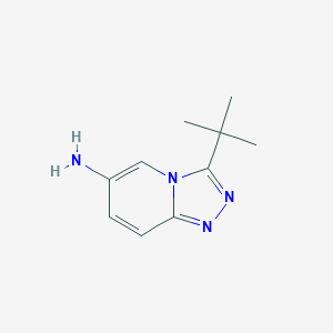 molecular formula C10H14N4 B3080163 3-叔丁基-[1,2,4]三唑并[4,3-a]吡啶-6-胺 CAS No. 1082346-08-4