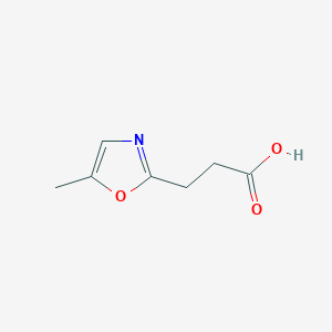 molecular formula C7H9NO3 B3080184 3-(5-Methyl-1,3-oxazol-2-yl)propanoic acid CAS No. 1082398-97-7