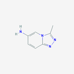 molecular formula C7H8N4 B3080192 3-甲基-[1,2,4]三唑并[4,3-a]吡啶-6-胺 CAS No. 1082428-27-0