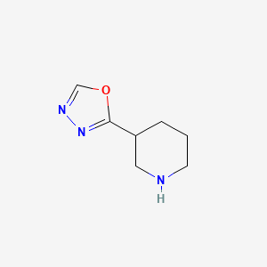 molecular formula C7H11N3O B3080238 3-(1,3,4-Oxadiazol-2-yl)piperidine CAS No. 1082574-86-4