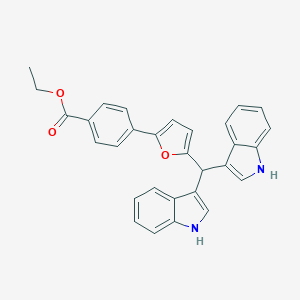 ethyl 4-[5-(di-1H-indol-3-ylmethyl)-2-furyl]benzoate