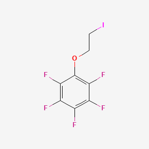 molecular formula C8H4F5IO B3080257 1,2,3,4,5-Pentafluoro-6-(2-iodoethoxy)benzene CAS No. 108262-33-5