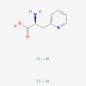molecular formula C8H12Cl2N2O2 B3080271 (S)-2-Amino-3-(pyridin-2-yl)propanoic acid dihydrochloride CAS No. 1082692-96-3