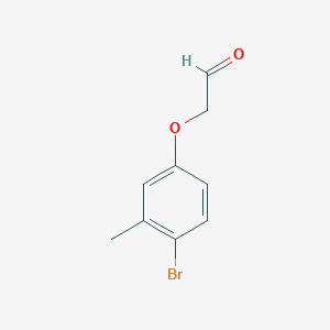 molecular formula C9H9BrO2 B3080297 2-(4-Bromo-3-methylphenoxy)acetaldehyde CAS No. 1082820-79-8