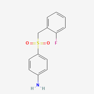 4-[(2-Fluorophenyl)methanesulfonyl]aniline