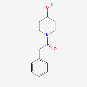 molecular formula C13H17NO2 B3080344 1-(4-Hydroxypiperidin-1-yl)-2-phenylethanone CAS No. 1082883-00-8