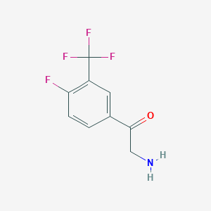 2-Amino-1-(4-fluoro-3-(trifluoromethyl)phenyl)ethanone