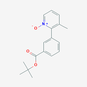 molecular formula C17H19NO3 B3080402 2-(3-(Tert-butoxycarbonyl)phenyl)-3-methylpyridine 1-oxide CAS No. 1083057-13-9