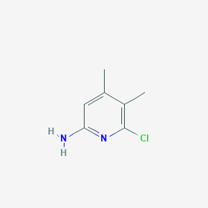 molecular formula C7H9ClN2 B3080413 6-Chloro-4,5-dimethylpyridin-2-amine CAS No. 1083168-75-5