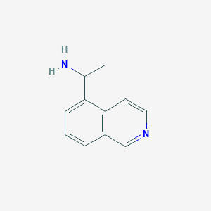 molecular formula C11H12N2 B3080431 1-(Isoquinolin-5-YL)ethan-1-amine CAS No. 1083368-45-9