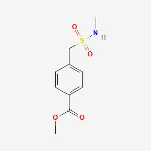 molecular formula C10H13NO4S B3080437 Methyl 4-[(methylsulfamoyl)methyl]benzoate CAS No. 1083378-91-9