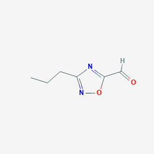 molecular formula C6H8N2O2 B3080443 3-丙基-1,2,4-恶二唑-5-甲醛 CAS No. 1083424-37-6