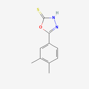 molecular formula C10H10N2OS B3080455 5-(3,4-二甲基苯基)-1,3,4-恶二唑-2-硫醇 CAS No. 108413-56-5