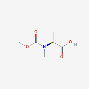 molecular formula C6H11NO4 B3080483 (2S)-2-[(Methoxycarbonyl)(methyl)amino]propanoic acid CAS No. 1085528-19-3