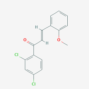 molecular formula C16H12Cl2O2 B3080498 (2E)-1-(2,4-Dichlorophenyl)-3-(2-methoxyphenyl)prop-2-en-1-one CAS No. 1085919-02-3